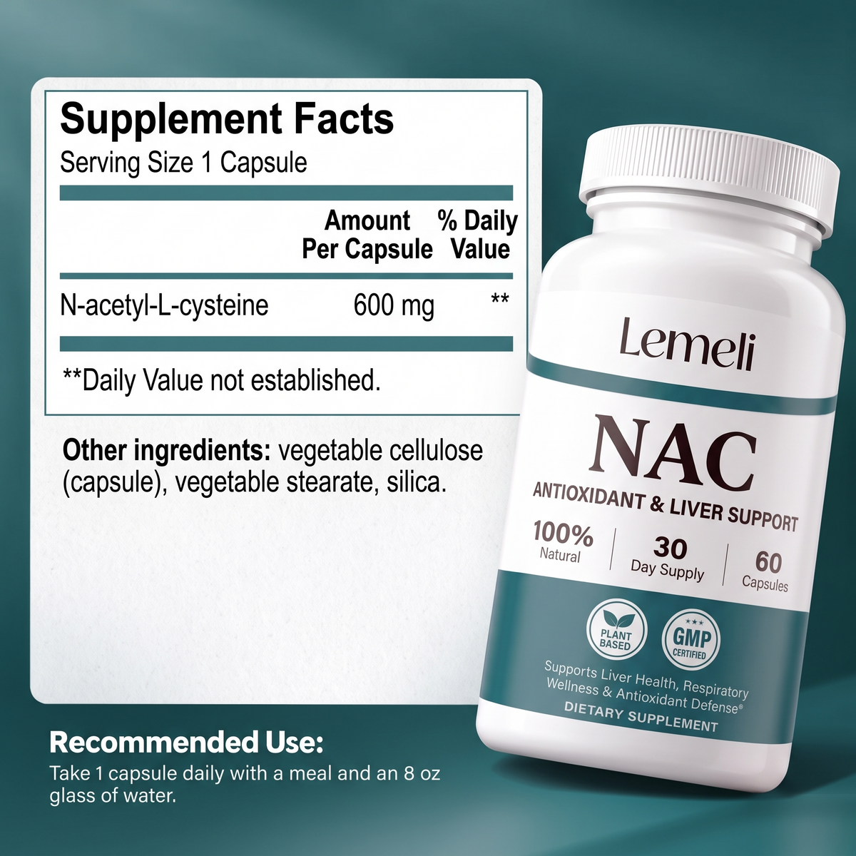 Lemeli™ NAC (N-Acetyl Cysteine)