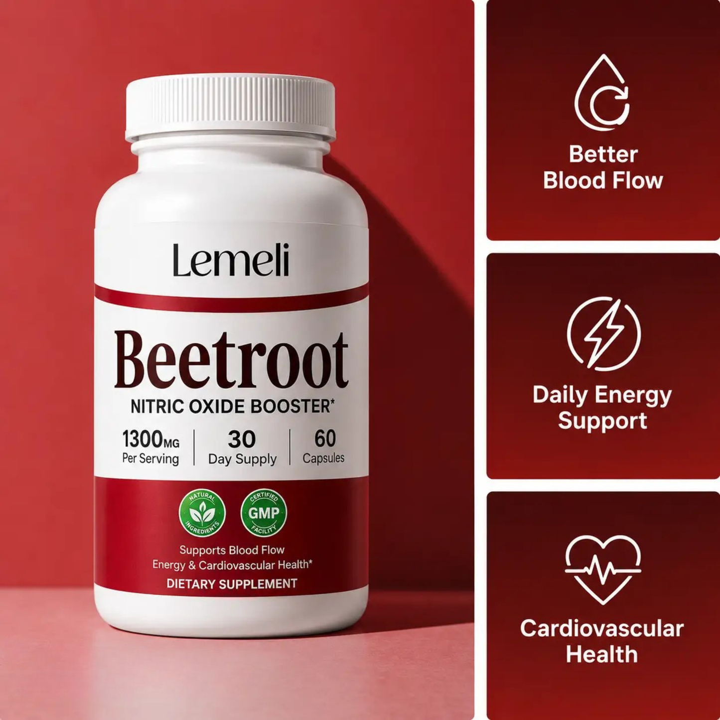 Beetroot 1300mg - Nitric Oxide Booster