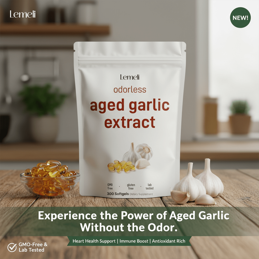 Aged Garlic Extract - 7500mg Odorless - Lemeli