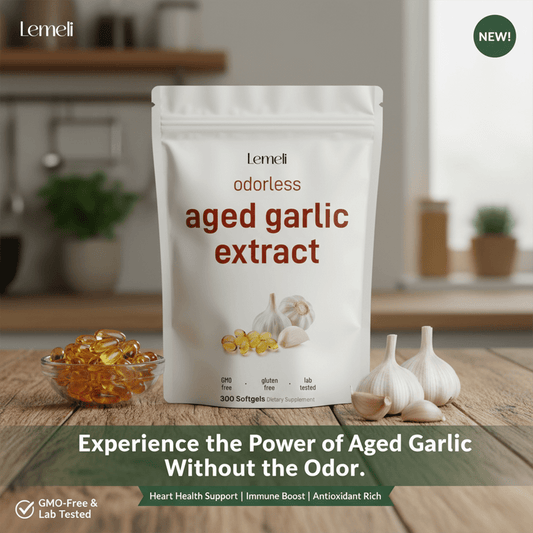 Aged Garlic Extract - 7500mg Odorless - Lemeli