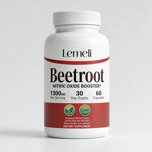 Beetroot 1300mg - Nitric Oxide Booster - Lemeli