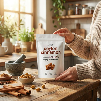 Ceylon Cinnamon 7200mg Equivalent with MCT Oil - Lemeli