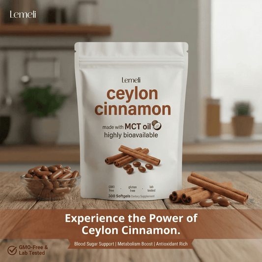Ceylon Cinnamon 7200mg Equivalent with MCT Oil - Lemeli