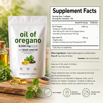 Lemeli Oil Of Oregano & Black Seed Oil