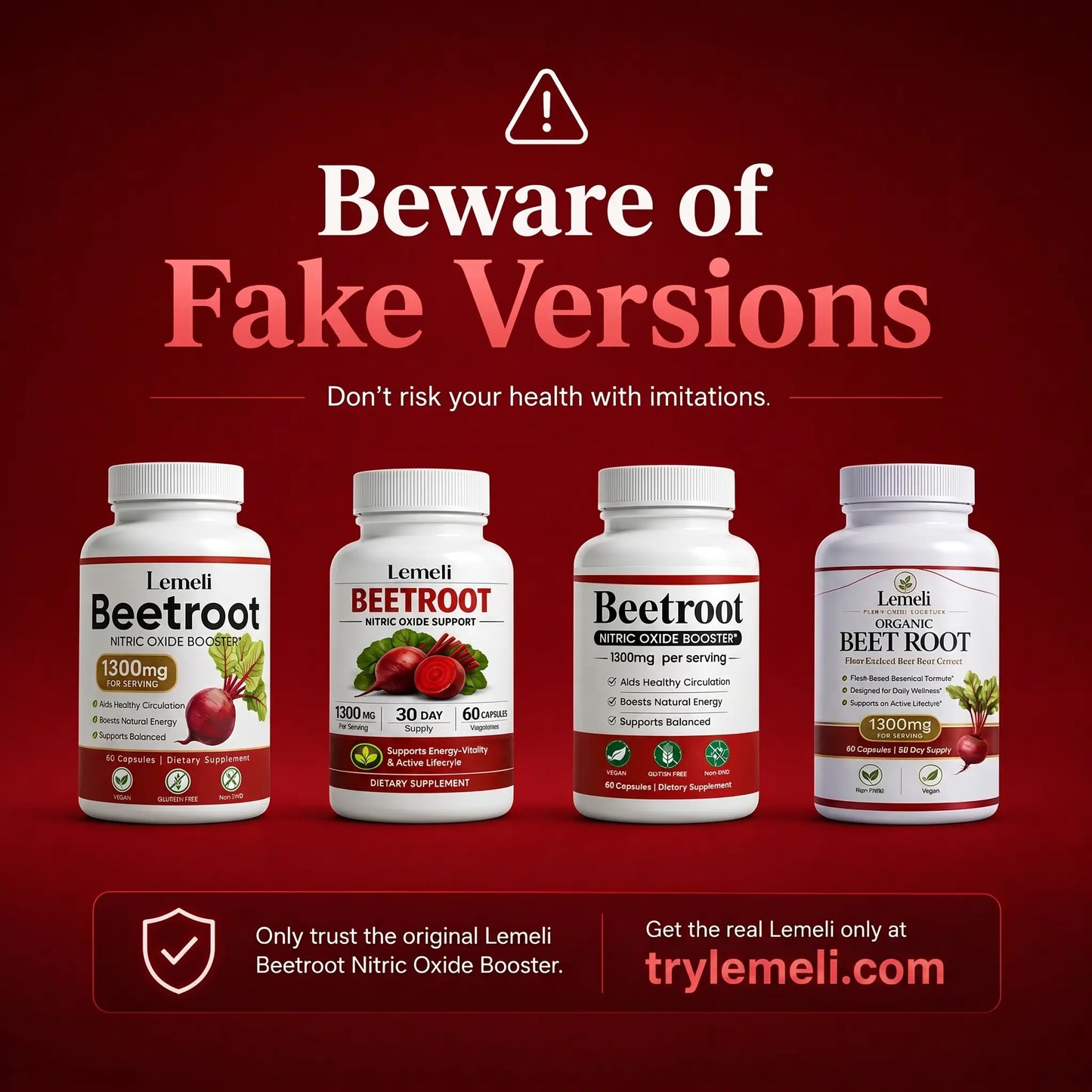 Beetroot 1300mg - Nitric Oxide Booster