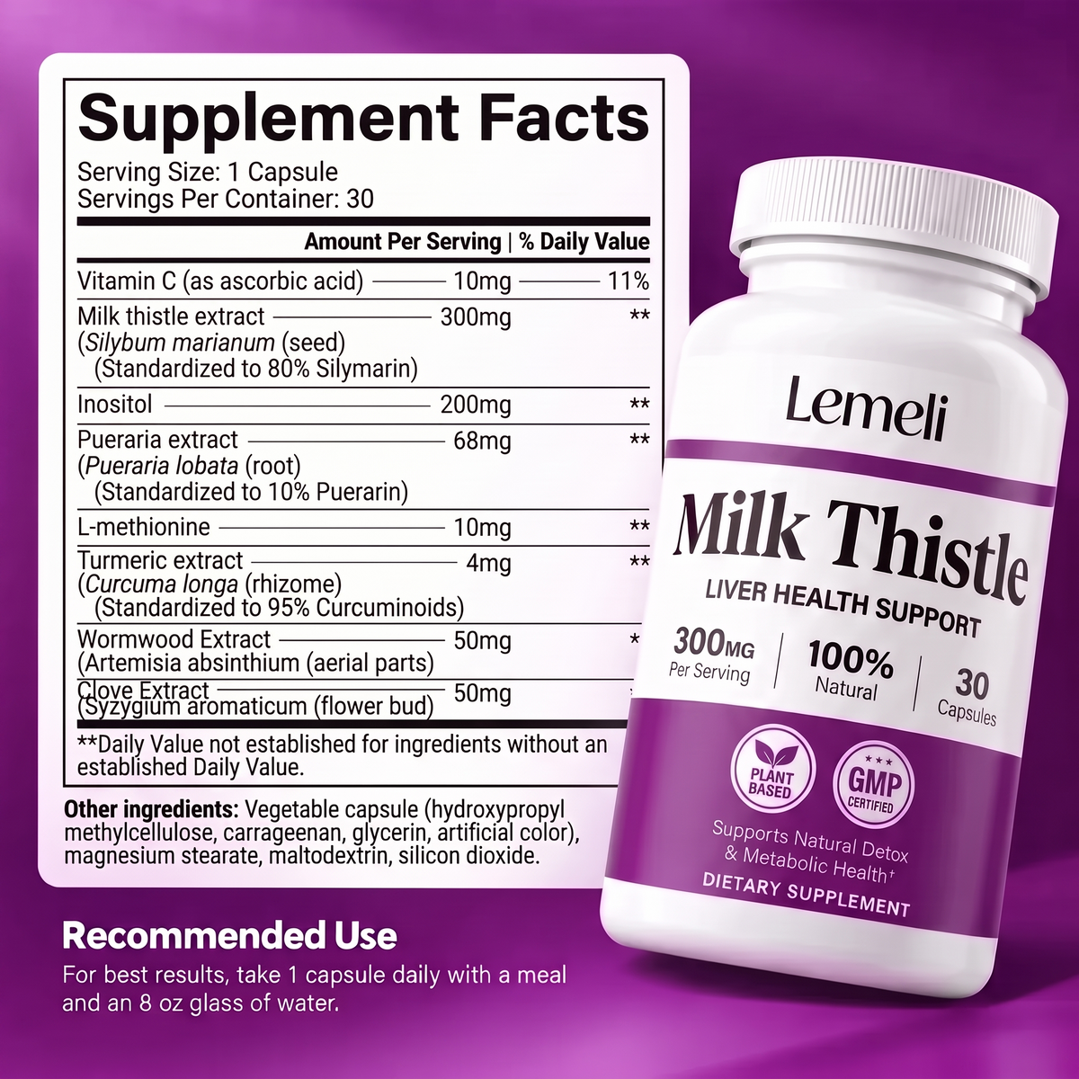 Lemeli™ Milk Thistle Capsules