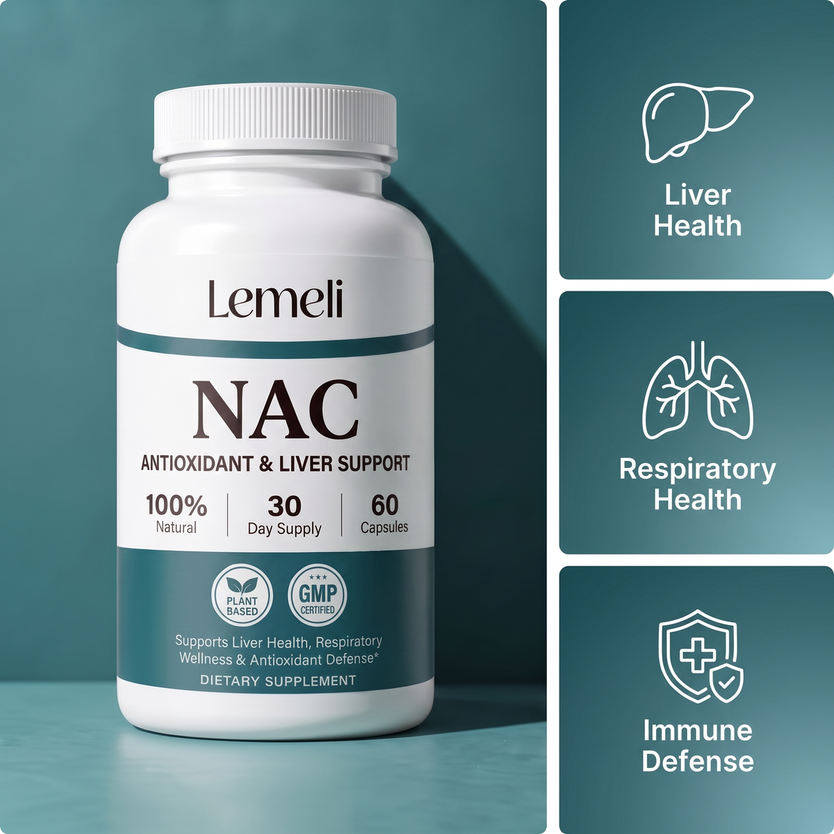 Lemeli™ NAC (N-Acetyl Cysteine)