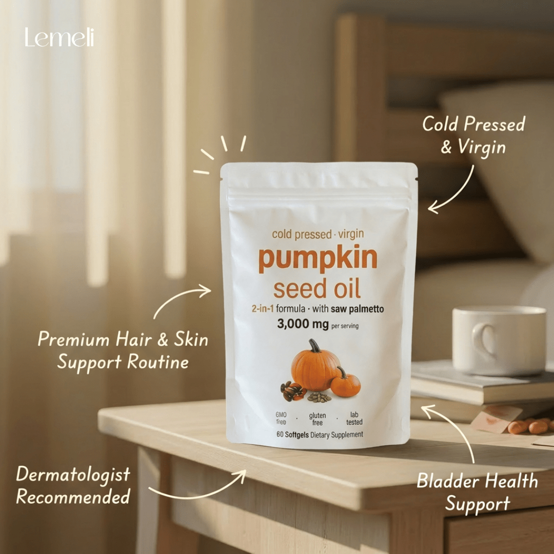 Lemeli Pumpkin Seed Oil Capsules - Lemeli