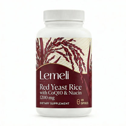 Red Yeast Rice - Ultimate Cholesterol Support & Heart Health - Lemeli