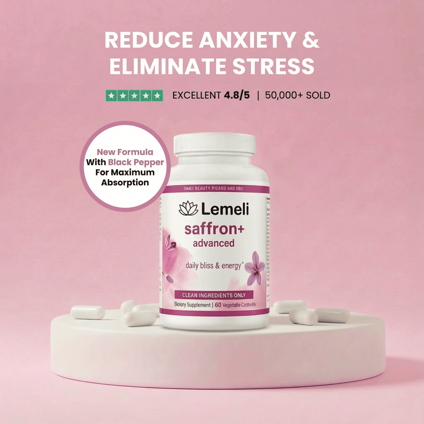 Saffron+ - Natural Mood Booster - Lemeli
