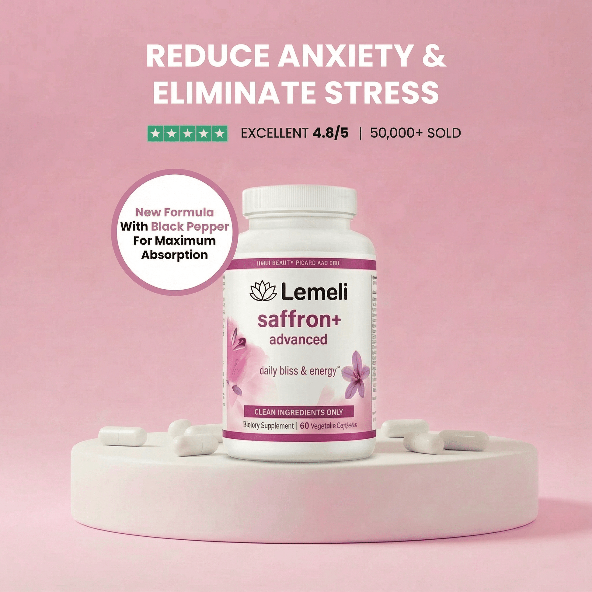 Saffron+ - Natural Mood Booster - Lemeli