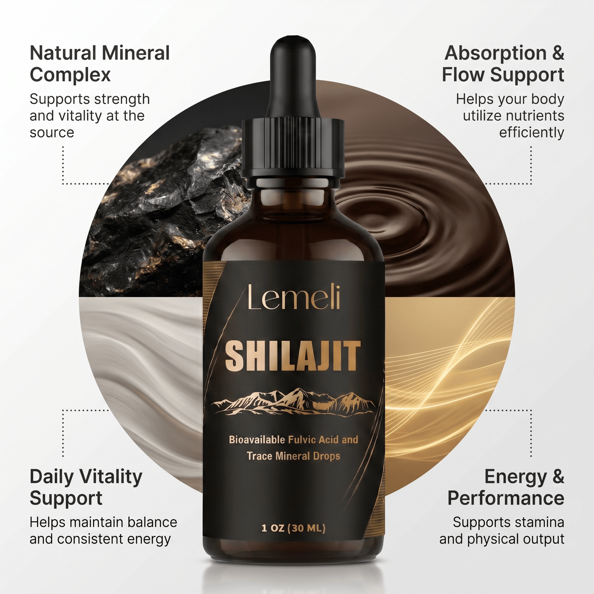 Shilajit 30ml – Male Performance & Power Booster - Lemeli