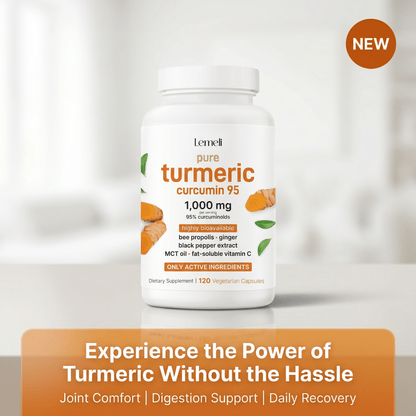 Turmeric Curcumin Herbal Complex Black Pepper & MCT Oil – 120 Capsules - Lemeli