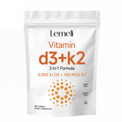 Vitamin D3+K2 the 2 - in - 1 Formula - Lemeli