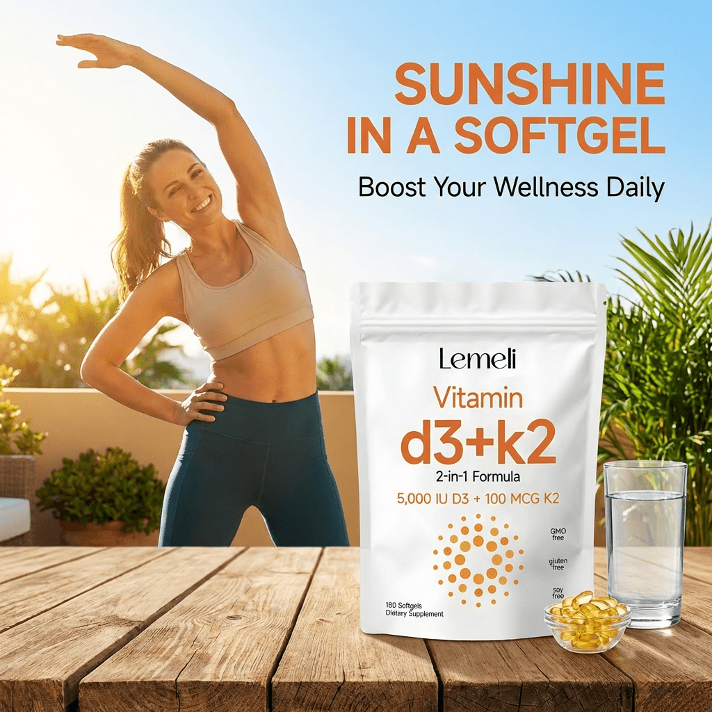 Vitamin D3+K2 the 2 - in - 1 Formula - Lemeli